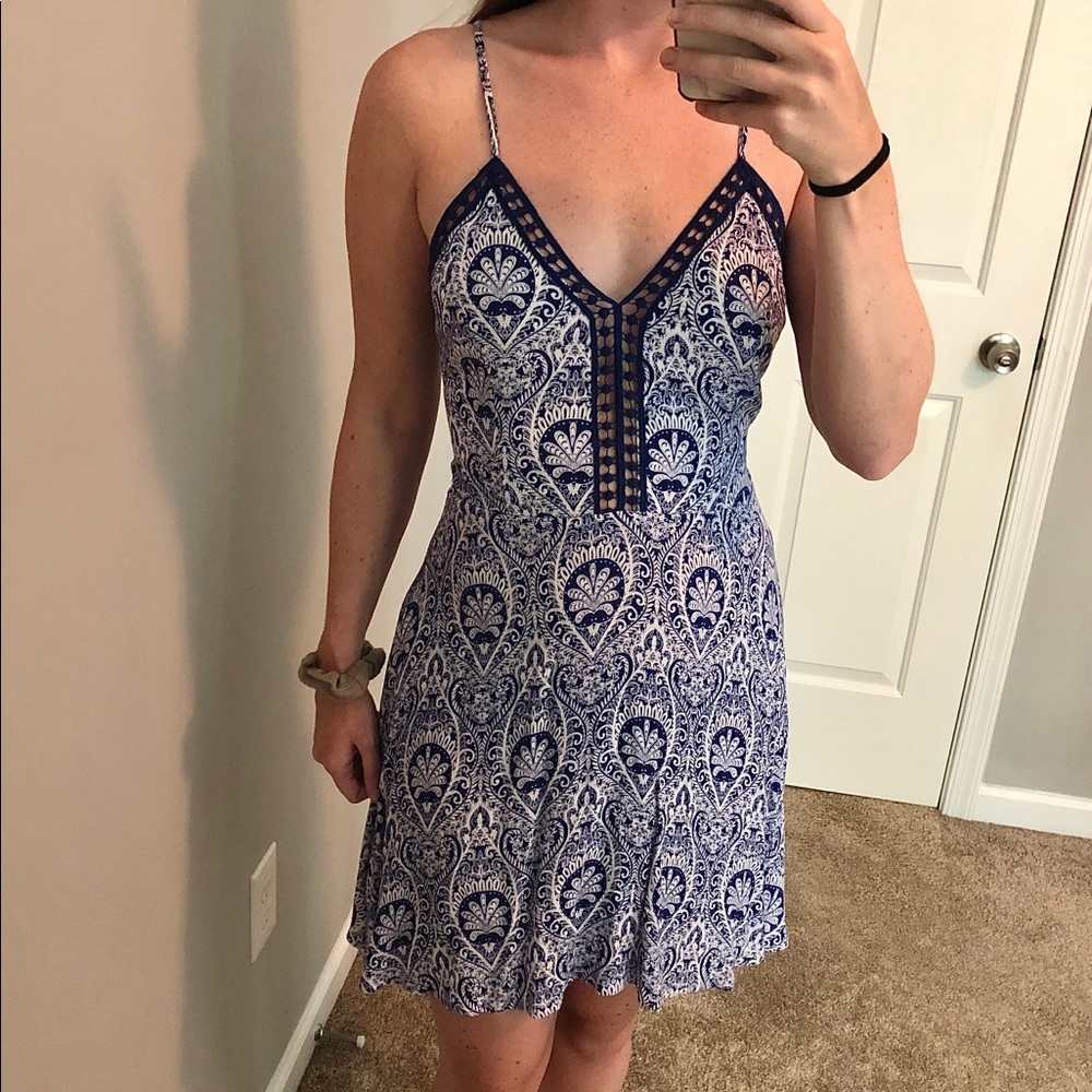 Spaghetti Strap Tie-Back Sundress